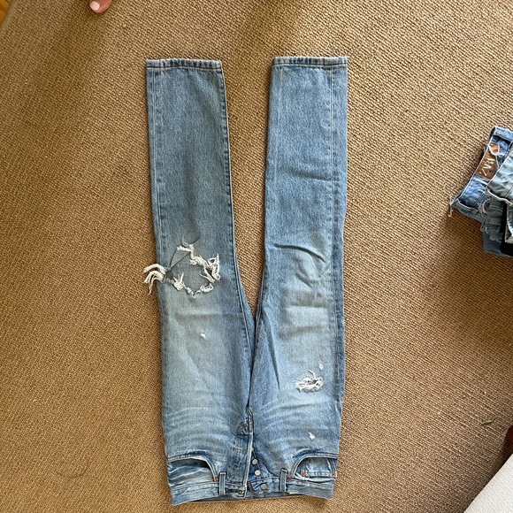 Free People Levi 501 Skinny light wash size 27 - Picture 2 of 7